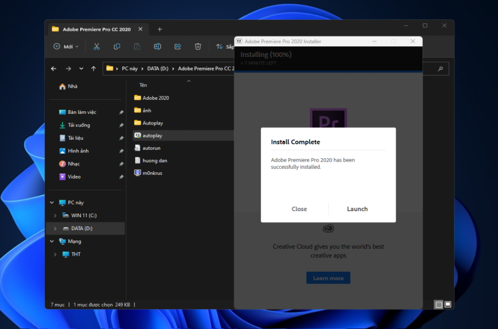 Cài Adobe Premiere Pro CC 2020 Full _ không crack
