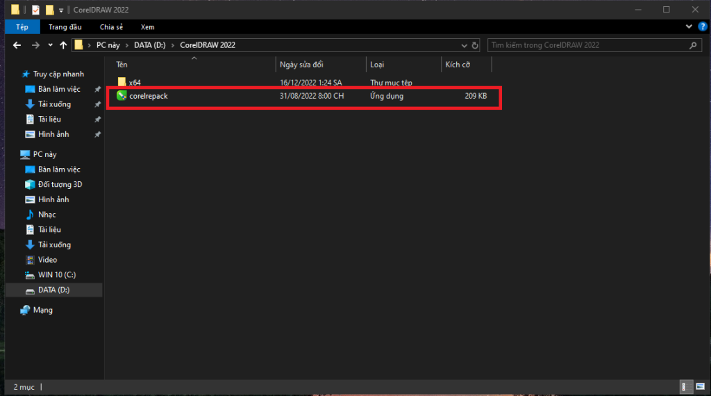 Tải CorelDRAW Graphics Suite 2022 Repack